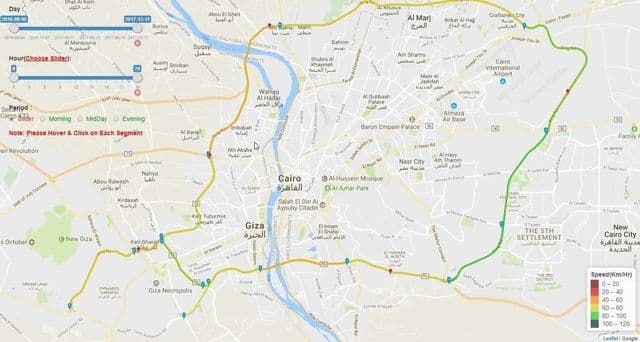 Straßenkarte von Kairo